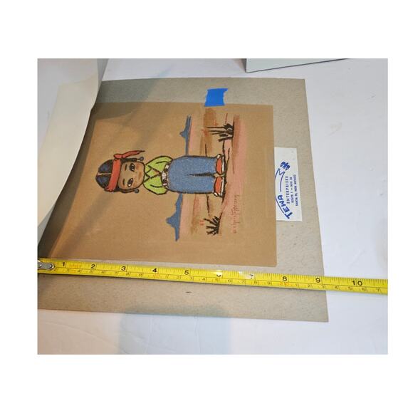 Native American Oodees Pastel Velvet Paper Serigraph prints Gerda Christoffersen - Picture 9 of 10